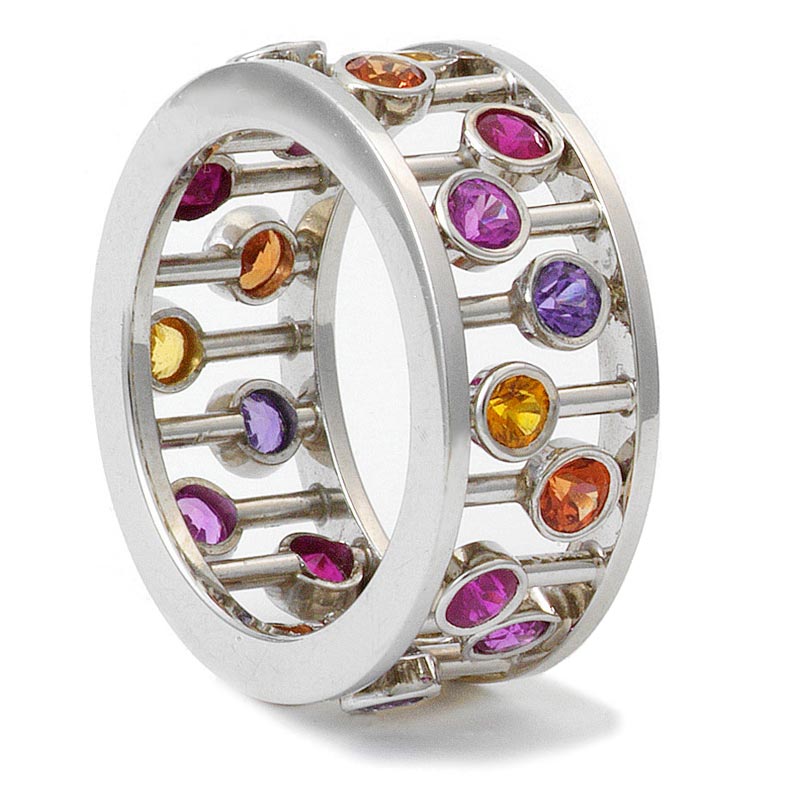 Rhapsody In Color sapphire and ruby ring