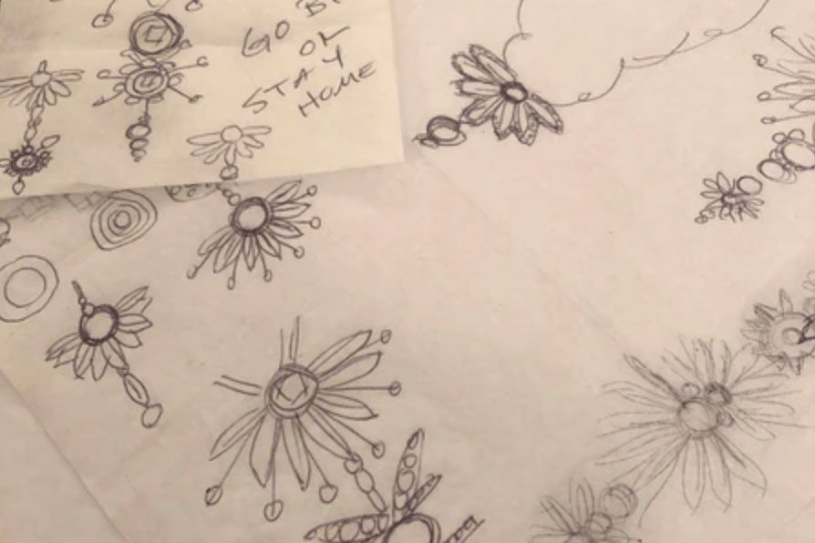 New Flower Design Collection Sketches